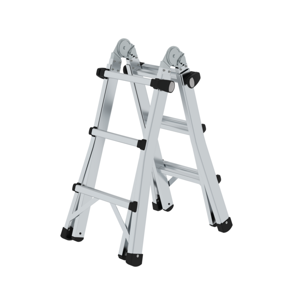 Roossien Aluminium telescoopladder, 4x3 sporten