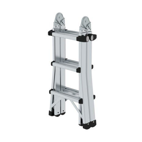 Munk Aluminium telescoopladder, 4x3 sporten Munk Aluminium telescoopladder, 4x3 sporten
