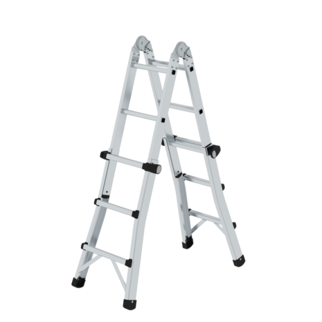 Munk Aluminium telescoopladder, 4x3 sporten Munk Aluminium telescoopladder, 4x3 sporten