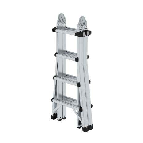 Roossien Aluminium telescoopladder, 4x4 sporten