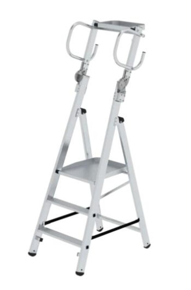 Roossien Aluminium platformtrap 3 treden, inklapbare handgrepen