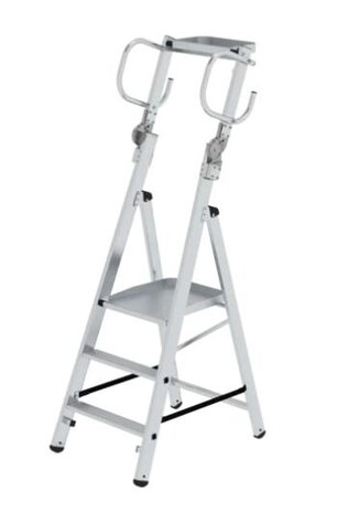 Roossien Aluminium platformtrap 3 treden, inklapbare handgrepen