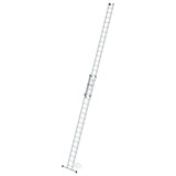 Roossien 2-delige aluminium optrekladder, 2x19 met stabilisatiebalk