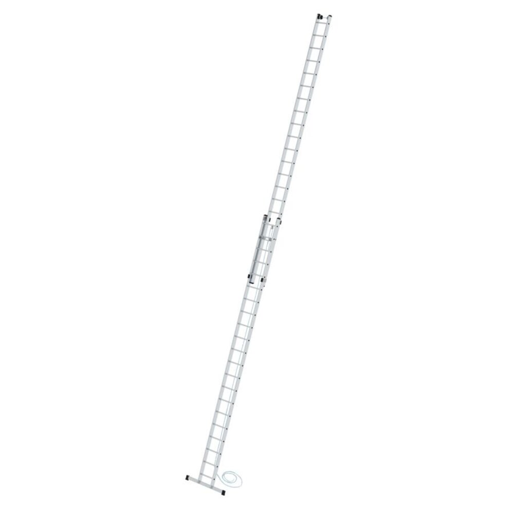 Roossien 2-delige aluminium optrekladder, 2x21 met stabilisatiebalk Roossien 2-delige aluminium optrekladder, 2x21 met stabilisatiebalk