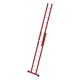 Roossien Kunststof 2-delige opsteekladder, 2x8 sporten met stabilisatiebalk