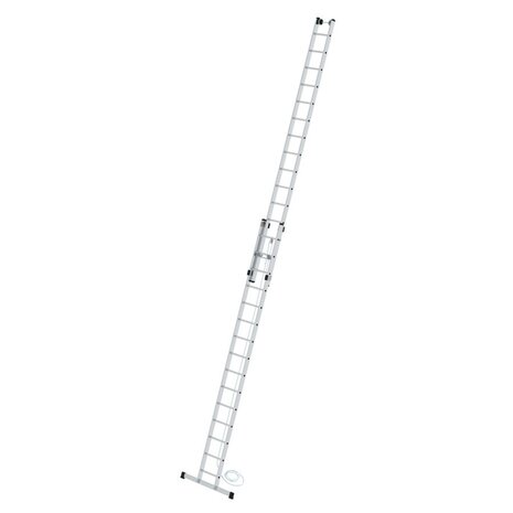 Roossien 2-delige aluminium optrekladder, 2x15 met stabilisatiebalk