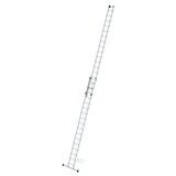 Roossien 2-delige aluminium optrekladder, 2x17 met stabilisatiebalk