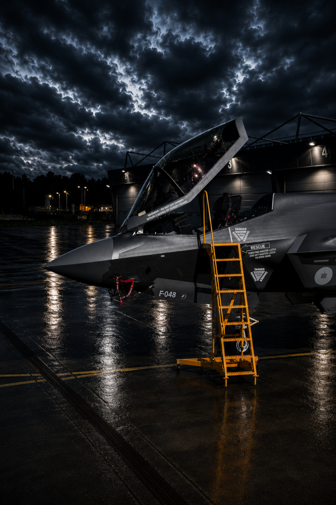 Roossien Yellow Aircraft ladder F-35 Lockheed Martin Lightning II