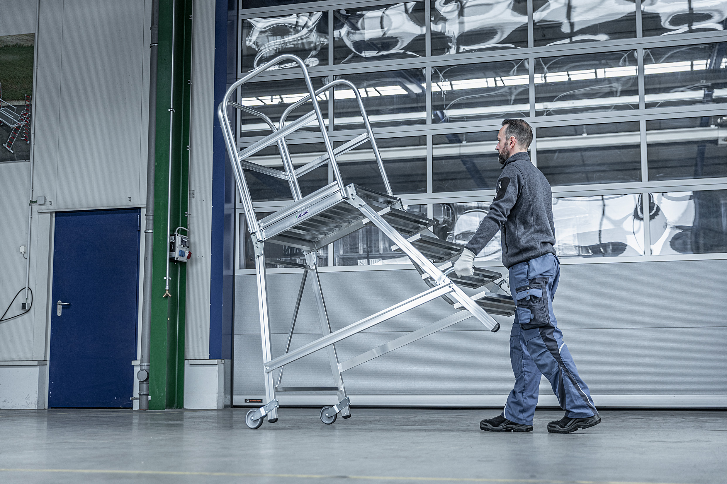 Verrijdbare bordestrappen