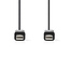Nedis Mini-DisplayPort-Kabel Mini-DisplayPort Male - Mini-DisplayPort Male 1,0 meter Zwart