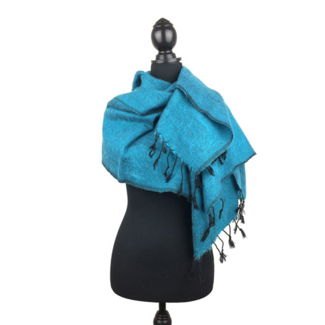 De mooiste kwaliteit sjaals uit Nepal! - Turquoise