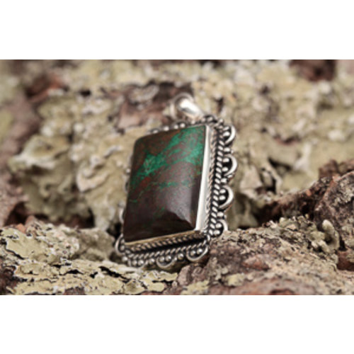 Grote Hanger Chrysocolla Grote Hanger Chrysocolla