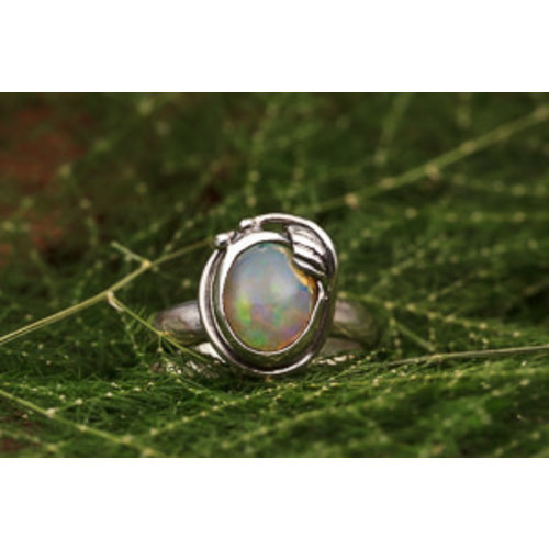 Ring Ethiopische Opaal Floraal Ring Ethiopische Opaal Floraal