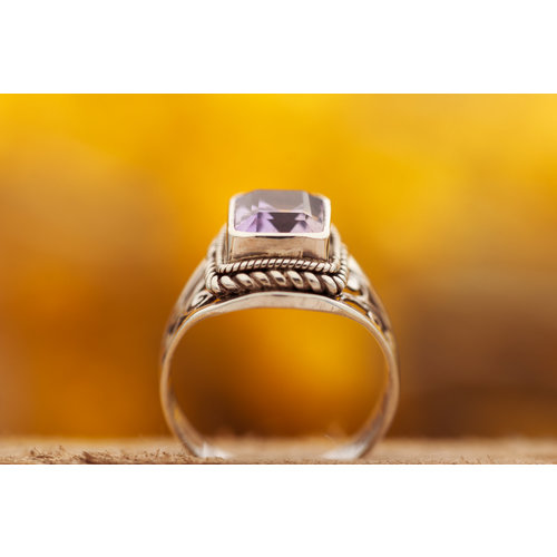 Ring Amethist Vierkant Ring Amethist Vierkant