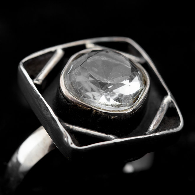 Bergkristal ring 'Sphaeracrystal'