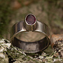 Ring robijn 'Manik' gezet in 925 zilver
