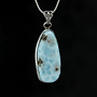 Larimar Hanger 'Stonehenge', gezet in 925 zilver uit eigen atelier