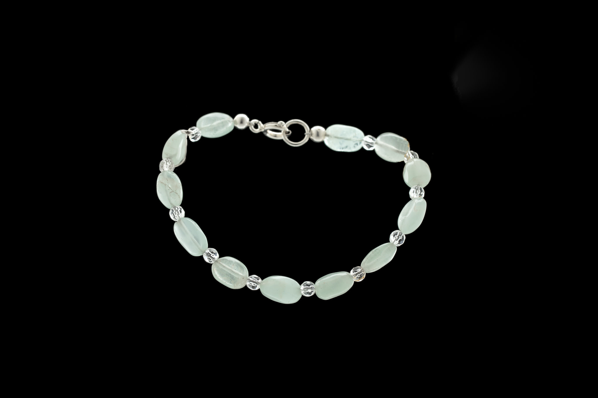 Aquamarijn armband 'Phaedra' -