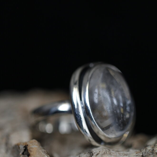 Bergkristal ring "Apollon"