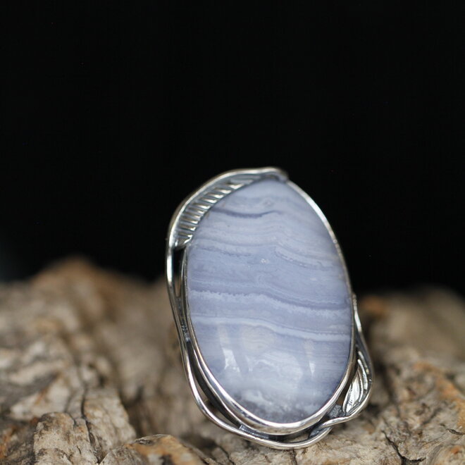 Blue LaceChalcedoon Ring "Calliope"