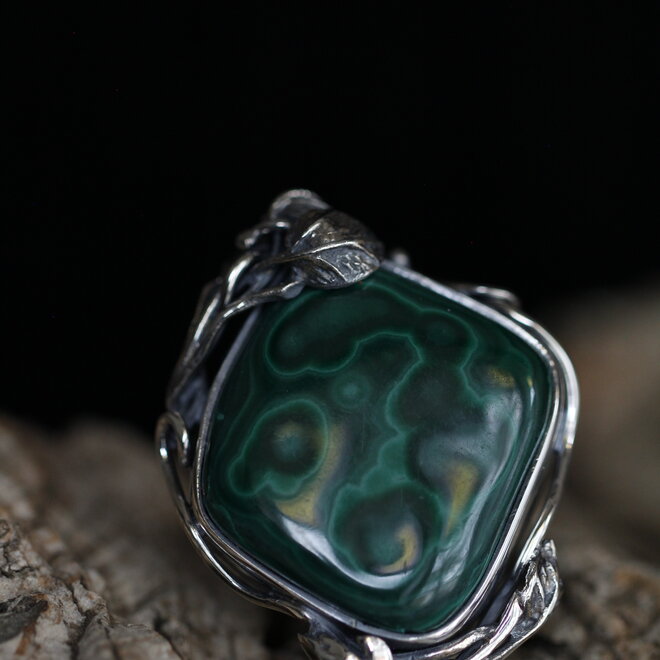 Malachiet Ring "Adrasteia"