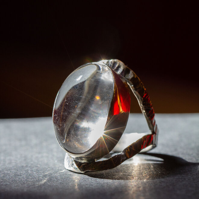 Bergkristal ring "Mont Blanc"