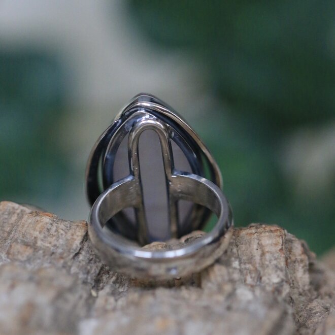 Rozenkwarts ring "Alcyone"