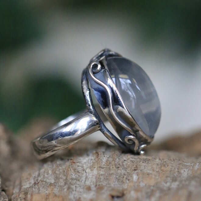 Rozenkwarts ring "Aldebaran"