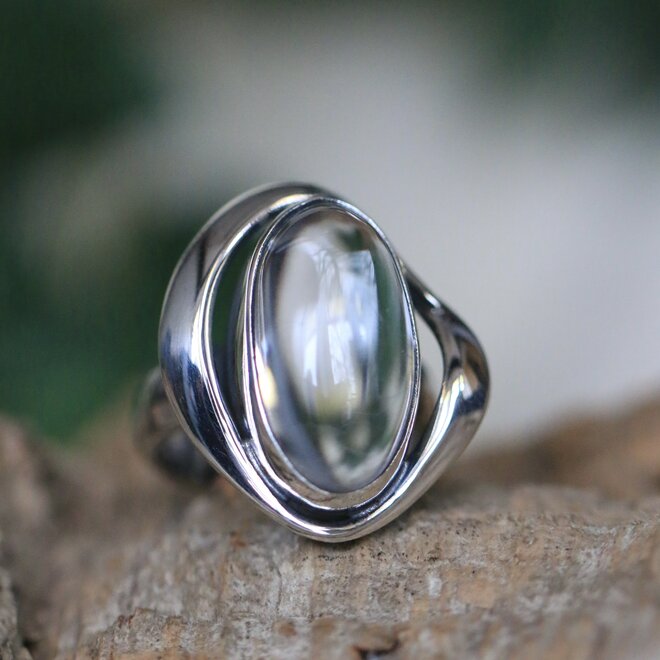 Bergkristal ring "Aldibah"