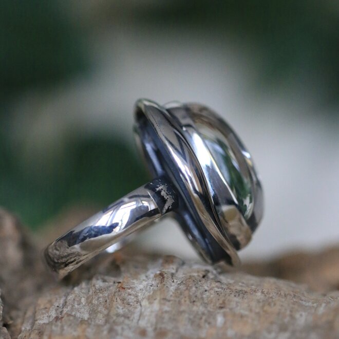 Bergkristal ring "Aldibah"