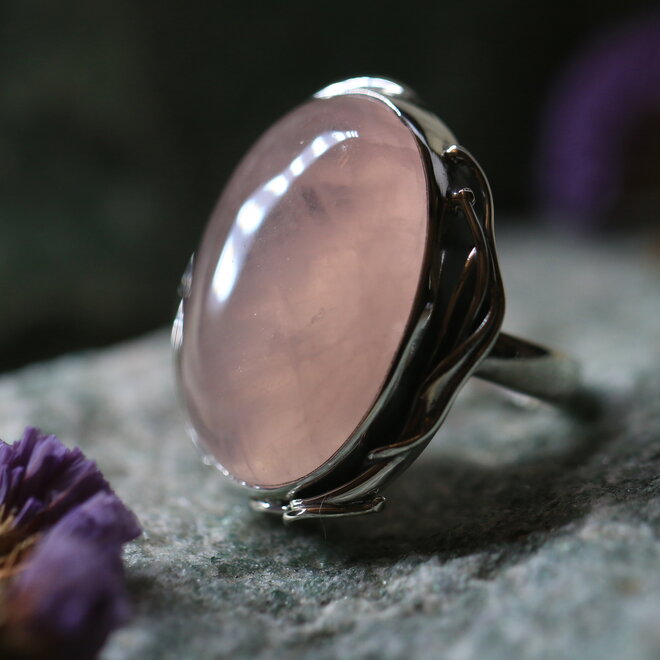 Rozenkwarts Ring "Mimas"