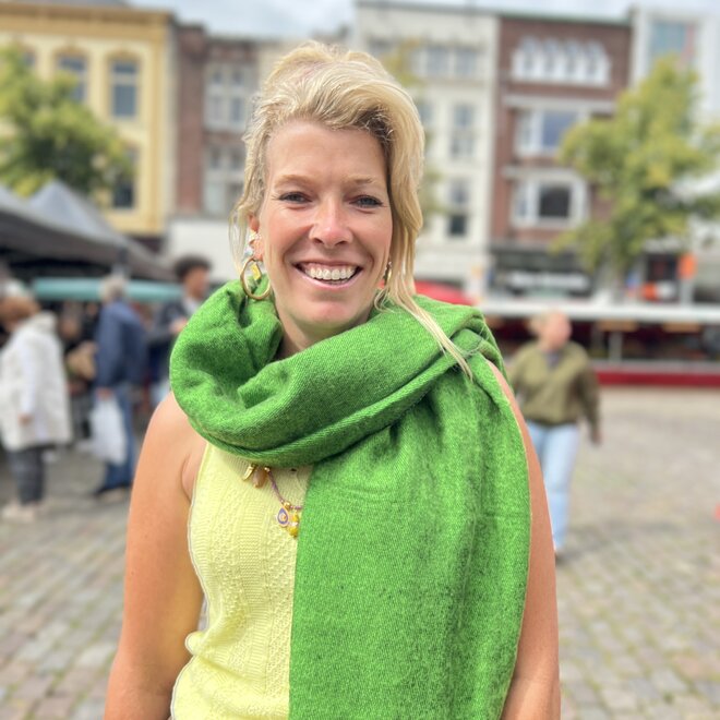 Omslagdoek Grasgroen