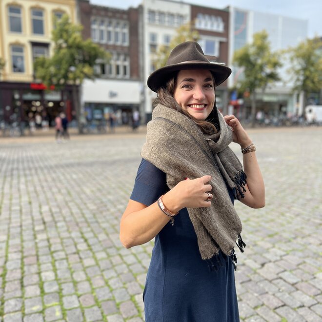 Omslagdoek Bruin