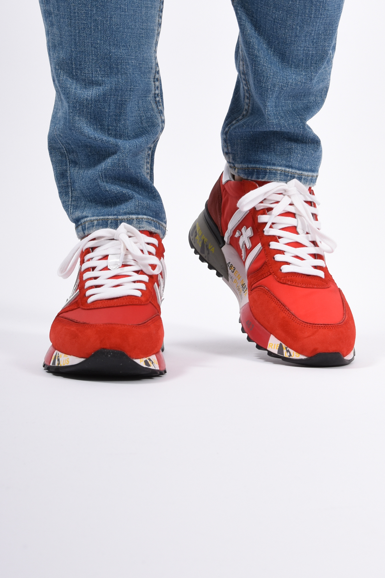 Premiata Sneakers for Men, Red, Nylon, 2021, 10 10.5 11.5 6.5 7.5 8 9 lander -4562 (red, LPUS3335775) - buy for 220$ - LePodium