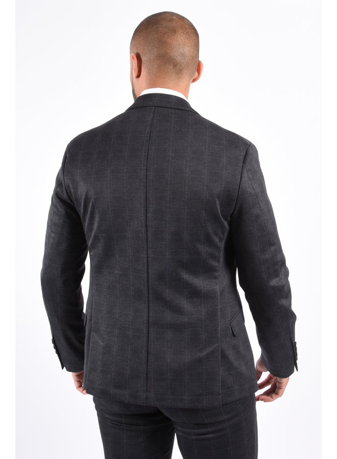 DRYKORN FW20 Blazer Malo 42365 Checkered Dark Grey/Blue