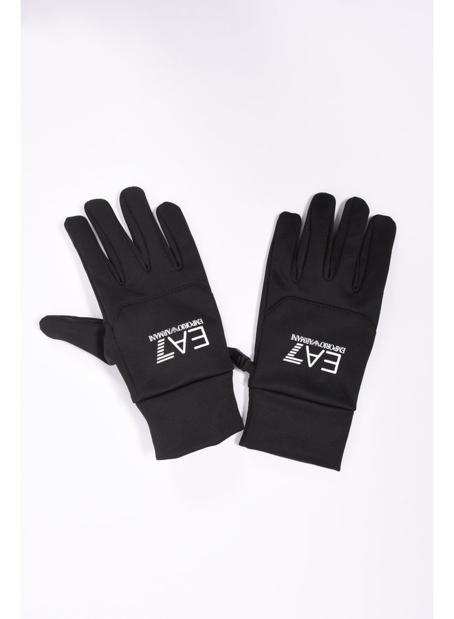 EA7 SoftShell Gloves Black