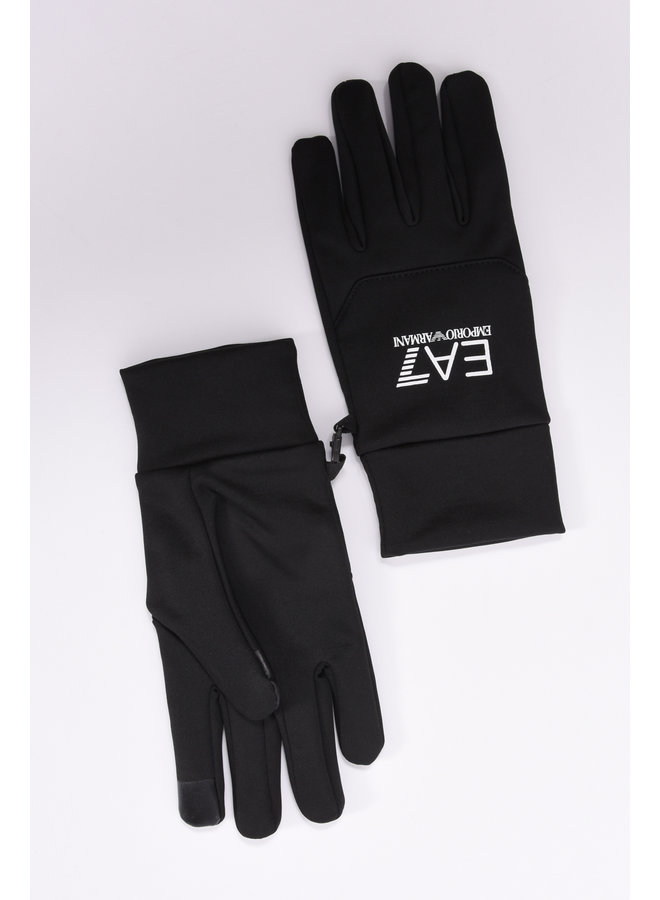 EA7 SoftShell Gloves Black