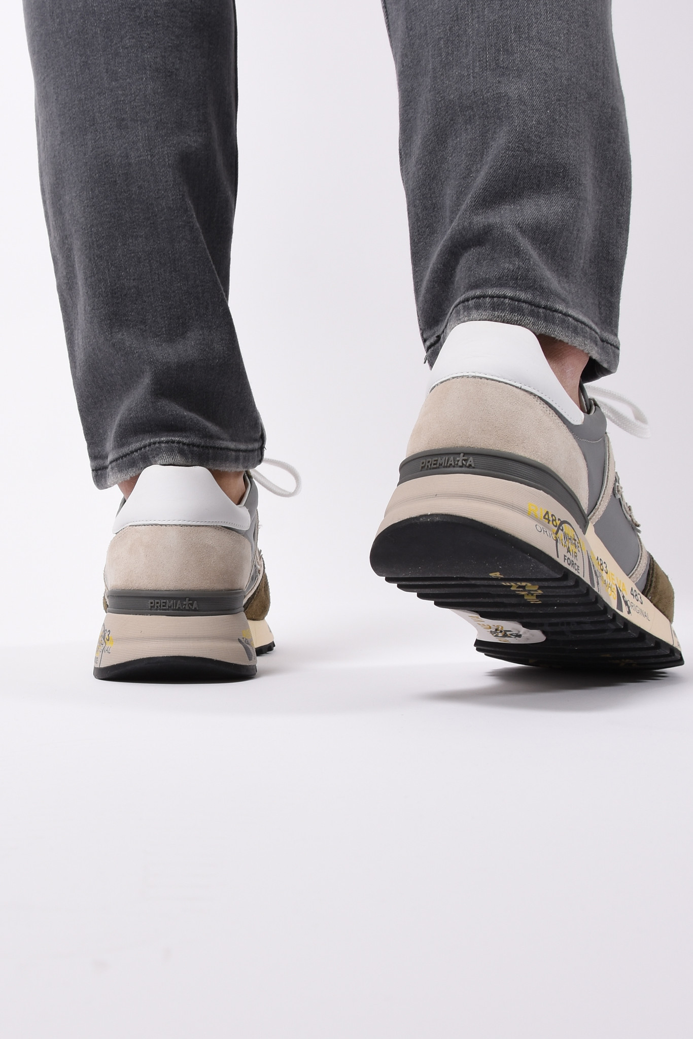 PREMIATA SS21 Sneaker - Lander 5195 - Grey / Green - Strictly for Men