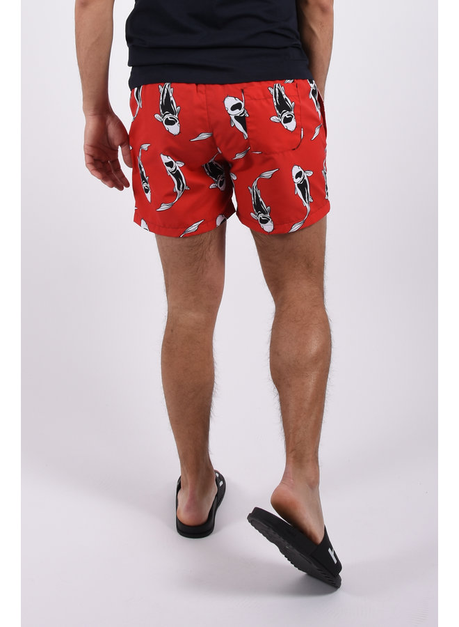 HUGO BOSS SS21 Swim shorts - Zushi - Open Red