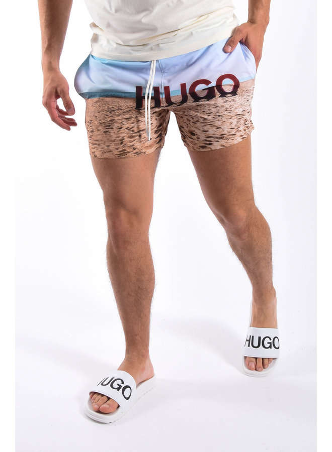 HUGO BOSS PF21 Swim shorts - BEECH - Open Blue