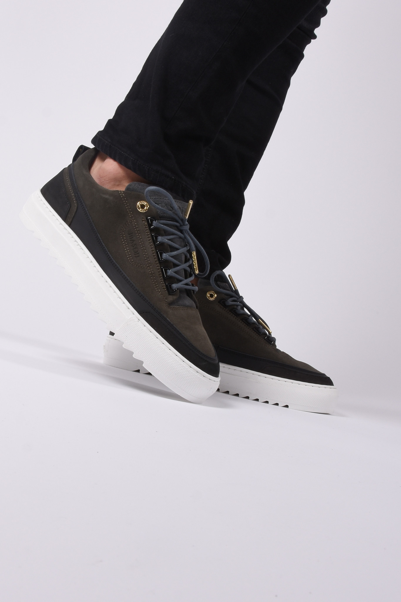 Mason Garments - Firenze Leather / Nubuck Black