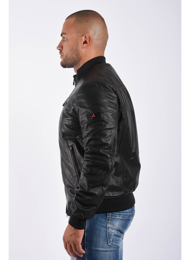 PEUTEREY FW21 - SANDS LEATHER WS 04 Jacket - Black