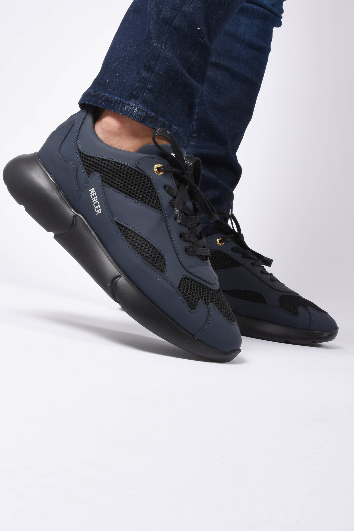 Mercer Amsterdam FW21 - W3rd Sneakers - Gum Leather - Navy - Strictly for  Men