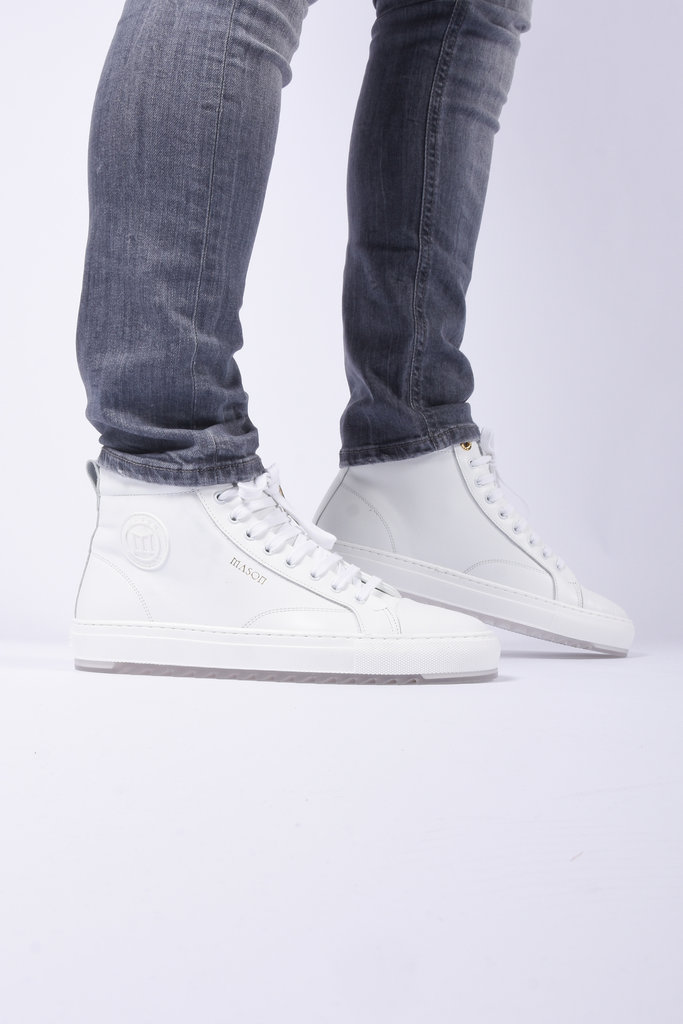 Mason Garments FW21 - Astro hi leather 25D - White - Strictly for Men