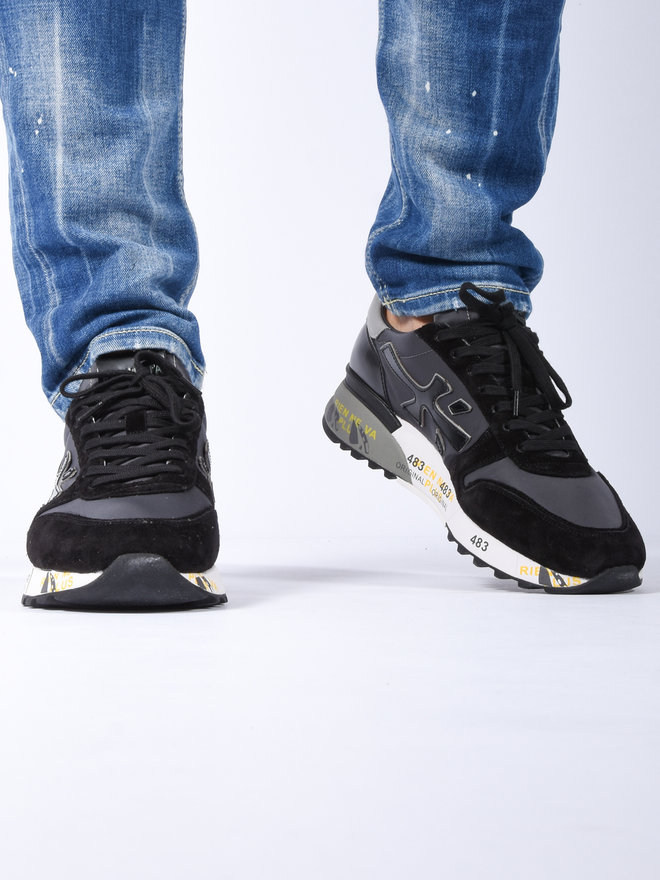 Premiata Fall Winter 21/22 mick sneakers in suede in black - MICK 5017