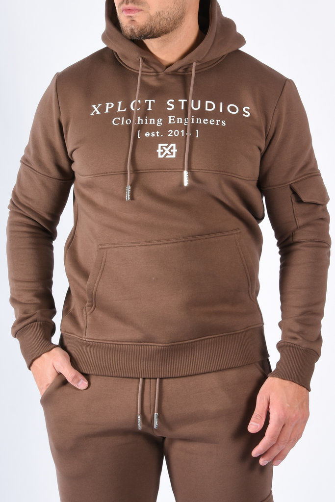 XPLCT XPLCT Studios SS22 - Studio Hoodie - Brown