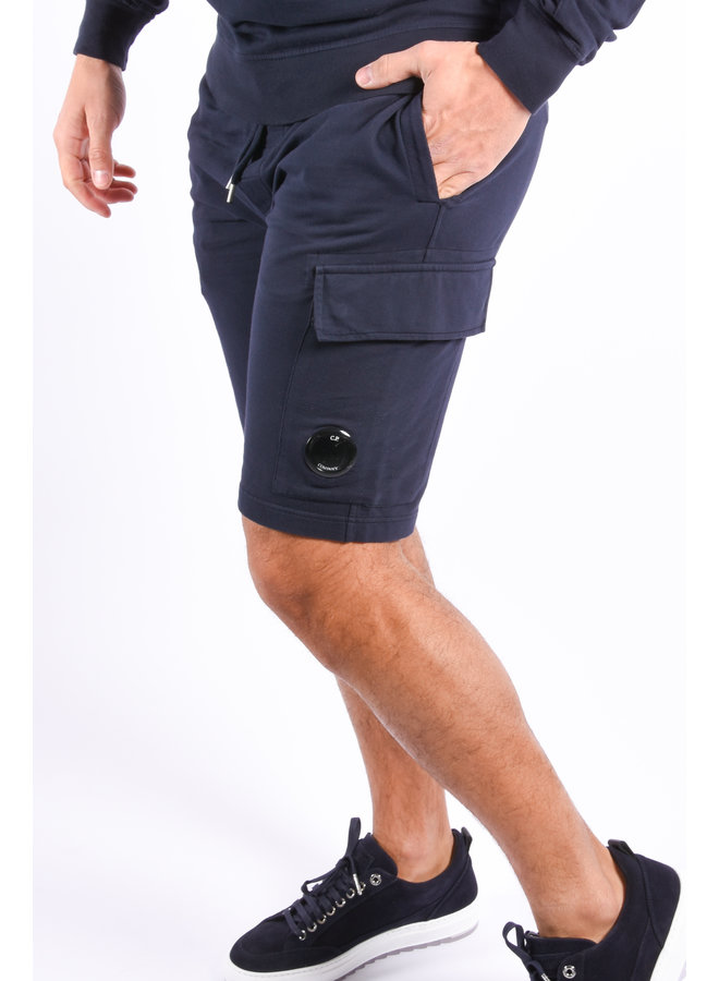 C.P. Company SS22 - Light Fleece Cargo Shorts - Total Eclipse