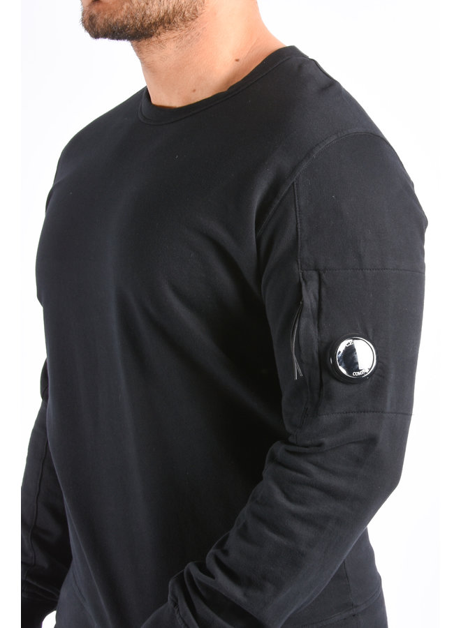 C.P. Company SS22 - Light Fleece Crew Neck Sweatshirt - Black