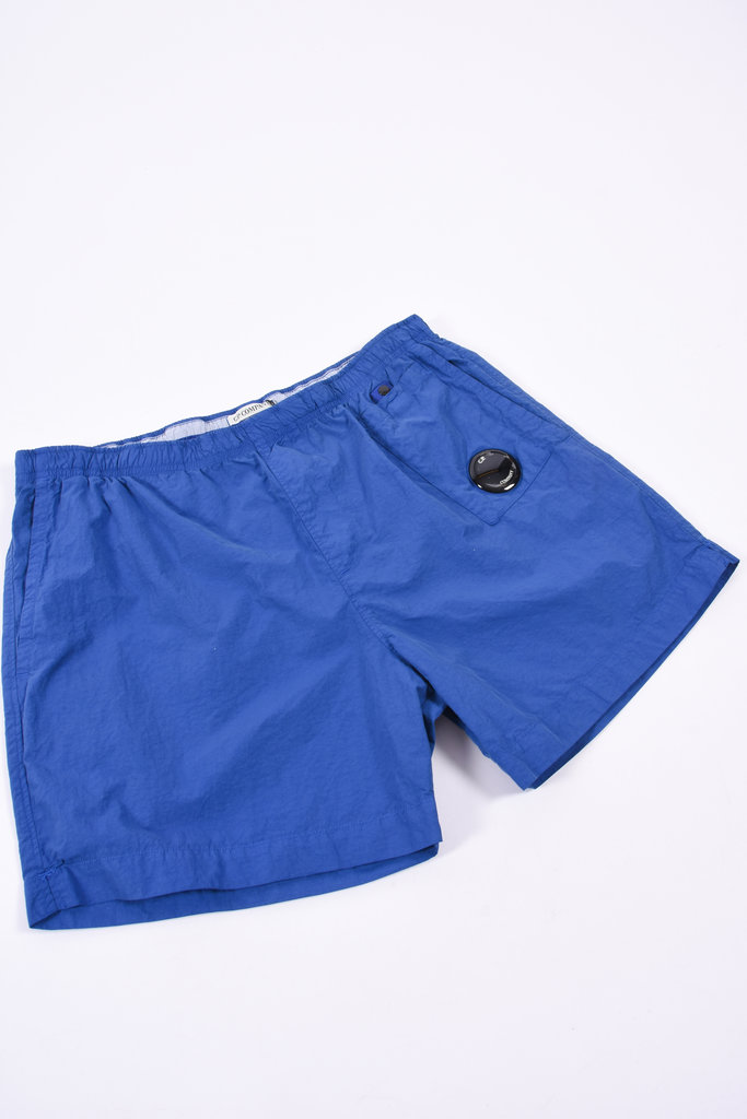 C.P. COMPANY C.P. Company SS22 - Flatt Nylon Beach Shorts - Blue Quartz