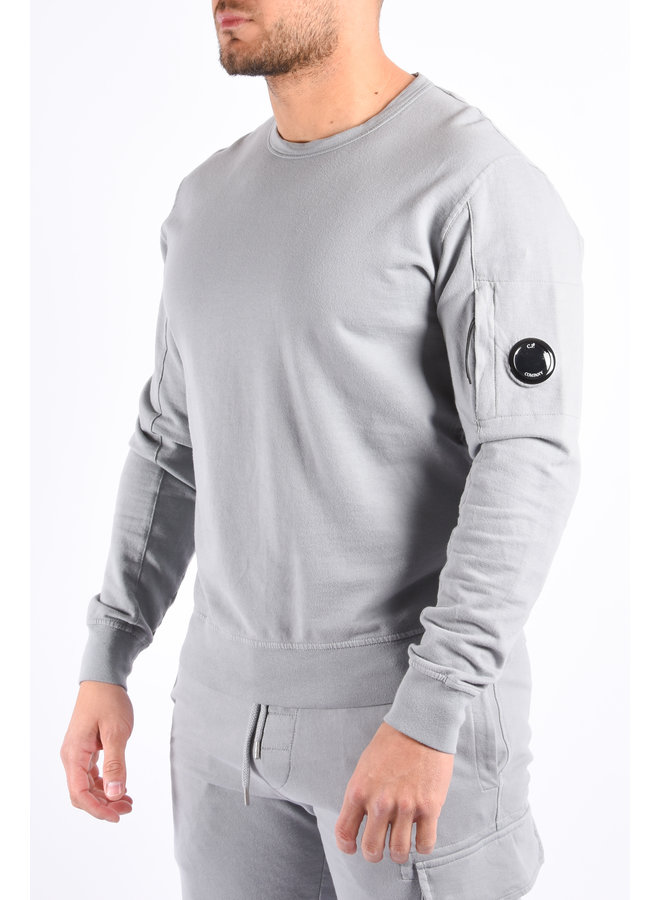 C.P. Company SS22 - Light Fleece Crew Neck Sweatshirt - Griffin Grey